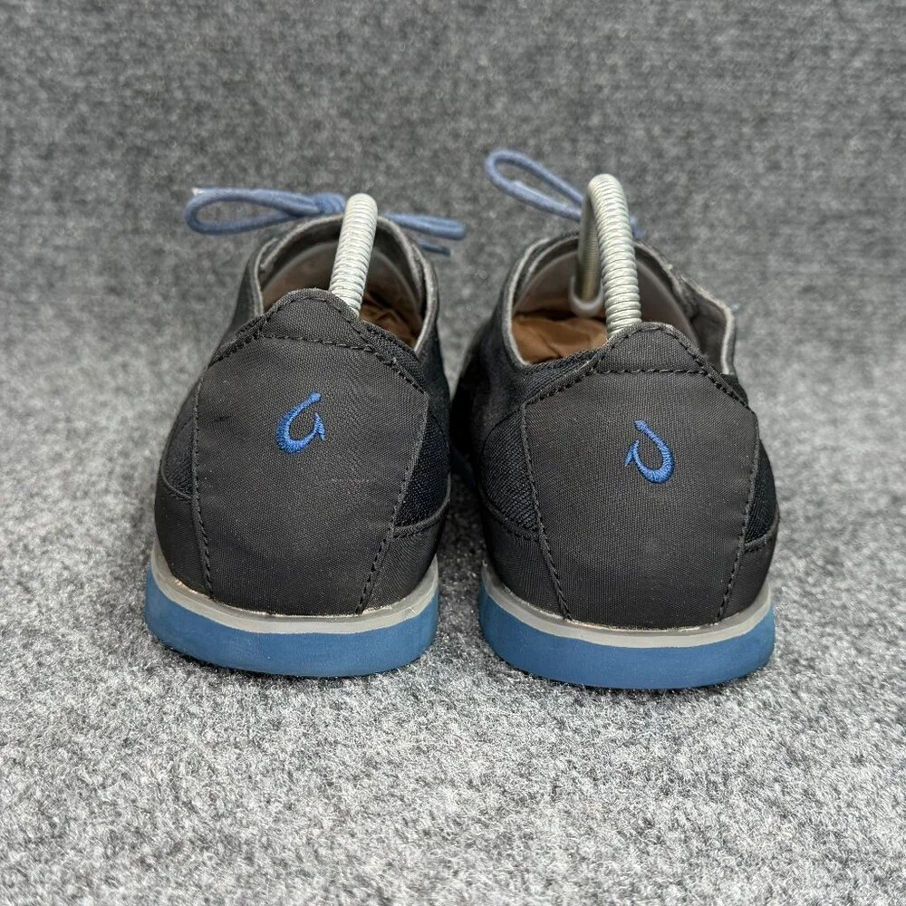 OluKai Honolulu Lace Mesh Boat Shoes Men's Size 12 Blue Nylon Low Lace‎ Sneakers